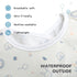 Little Dimsum Long Sleeve Weaning Baby Bib Mess-Proof Feeding Smock Bibs for Babies,Adjustable Waterproof Apron Full