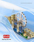 Set (3076 dOvOb Architecture London Skyline Collection Micro Mini Blocks Model Kit and Gift for Kids and Adults Pieces)