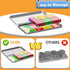 3+,Creative SKTMYY Mini Magnetic Tiles,Travel Magnetic Tiles with Metal Box,Car Airplane Travel Essentials for Kids