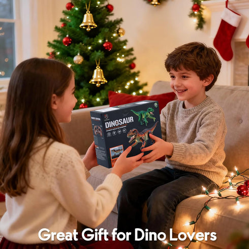 3-5, 4 6 7 8 9 10-12 IQKidz RC Dinosaur Toy for Kids Realistic Walking Tyrannosaurus Dino Robot for Boy and Girl, Small