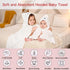 SERENIFIA Set, 32x32 Inch 4 Hooded Baby Towel Absorbent Bath Towels, PCS Soft Hooded Towels, Perfect for Newborns