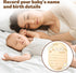 Penitue Wooden Baby Announcement Sign, Hello World Newborn Birth Signs Cute Daisy Decors Welcome New Baby Arrival Name