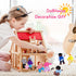 20 Set 16 4 Skylety Pcs Wooden Dollhouse Family of Mini People Figures and Pets, Wooden Dollhouse Dolls Cosplay Family