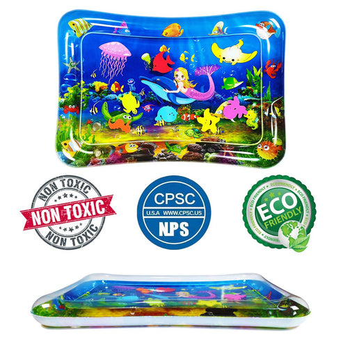 ZHUYNXIR Tummy 27.5x20 Water mat Infant Toys, Inflatable Premium Water mat Baby and Toddlers is The Perfect Fun time