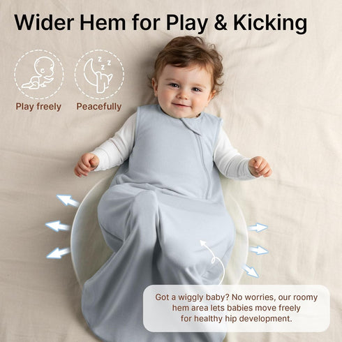 3-6 0-3 0.5 2-Way Summer (2 Pack) Supersoft Rayon Made from Bamboo Sleep Sack Months Newborn Sleep Sack Months Tog Baby