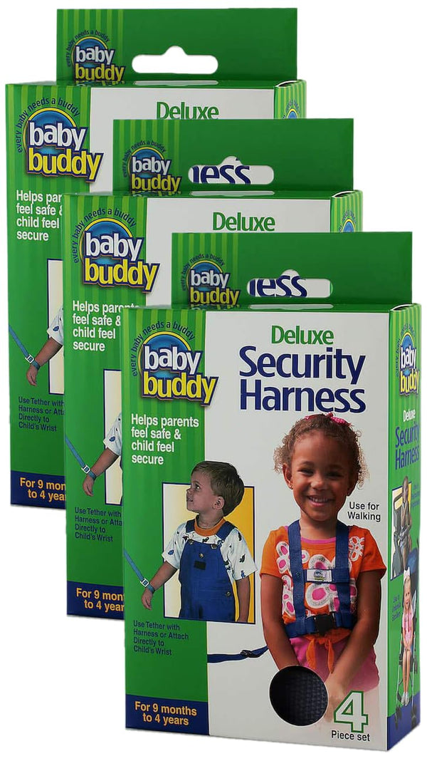 Baby Buddy Deluxe Safety Harness, with Adjustable Tether and Chair Restraint Straps,