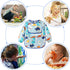 Accmor 4-Pack Waterproof Long Sleeve Bibs for Toddlers - Ideal for Mess-Free Feeding