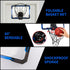 Basketball Hoop Indoor for Kids, Over The Door with LED Lighting & Audio Scoreboard, Mini Basketball Toys