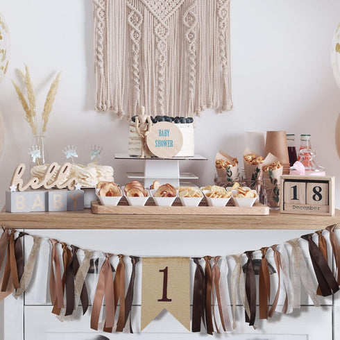 1st Birthday Decorations for High Chair Banner Boy's First Highchair Birthday Banner Baby Wild One Burlap Decorations