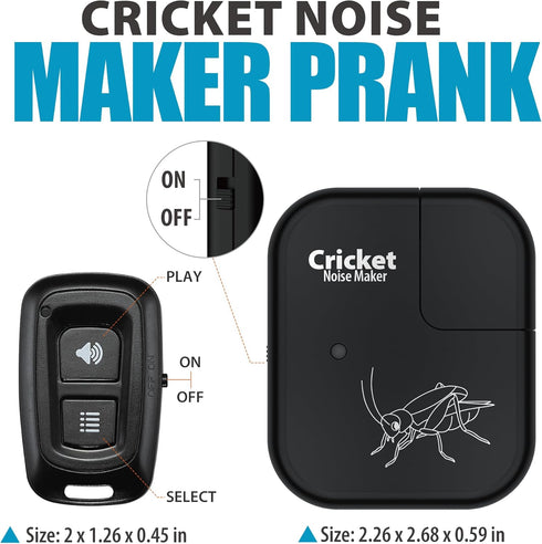 Joywhiz Cricket Noise Maker Prank with Remote Control,Hidden Prank Noise Maker for Adults,Gag Gifts for Adults,Prank