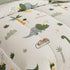 Joyreap 4 Set, Set, Piece Dinosaur Toddler Bedding Cotton Toddler Comforter Sheet Green Dinosaurs Print on White Design