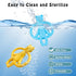 2 Pack 0-6 6-12 Baby Teething Toys for Months, Silicone Baby Bear Teether, Easy to Grip Teether for Babies Infants Boys