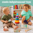 Raimy Musical Instruments Set - Neutral Colors Wooden Montessori Toys, Modern Boho Xylophone for Kids