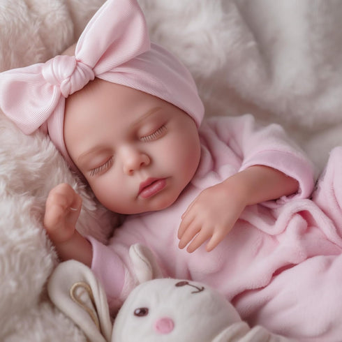 12 Inch Set 3+ BABESIDE Lifelike Reborn Baby Dolls Vinyl Full Body, Soft Realistic Baby Doll Sweet Sleeping Preemie