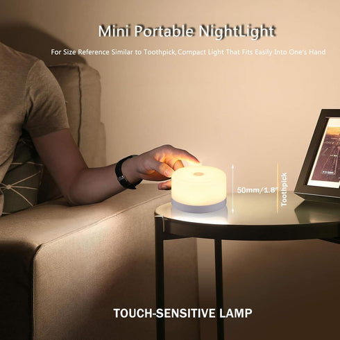Adult,Dimmable Caring,1Pack S SELDORAUK Nursery Night Light for Baby,Portable LED Touch Night Lamp for Kids & Tap
