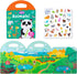 2 Sets Portable Jelly Quiet Busy Sticker Book - Vehicle & Animal Reusable Sticker Books for Kids, Educational Toys