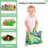 ALASOU 7 PCS Dinosaur Fantastic Creatures Toys with Playmat/Storage Bag | Baby Car Toys for 1 Year Old Boy