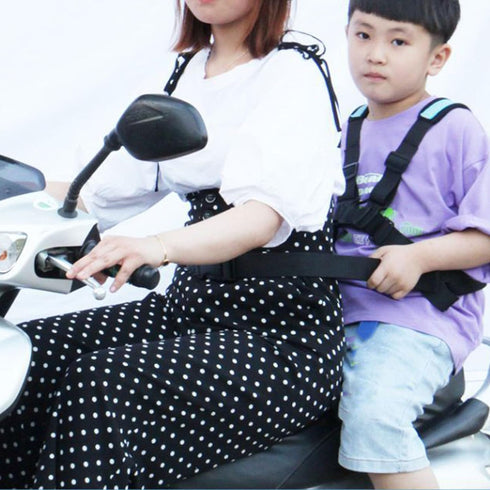 ljhnba Child Motorcycle Harness Baby for Carrier for Seat Adjustable Breathable for Kids Attached to Ad
