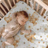 KuphiL10C Mattress-28x52 Cute Cartoon Bear Bee Honeycomb Flowers Floral Leaves Pattern Baby Sheets for Crib, Unisex