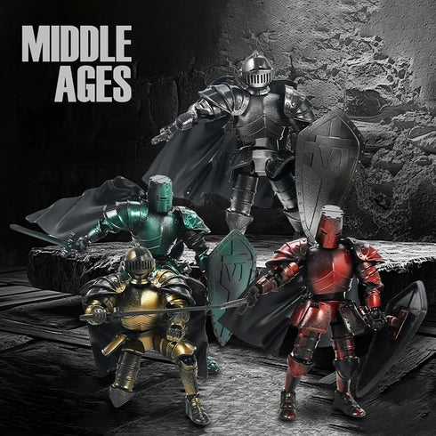 IYOOCSS T13 Figures,Dummy 13,3D Action Figure,Medieval Knight Action Lucky Printed Robot Action Figure (Assembly