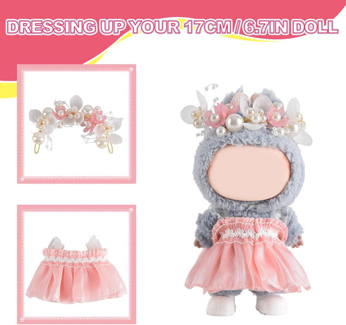 GDLSYLGHY 4-7In Elegant Doll Clothing for Labubu Accessories, Premium Doll Outfits for Dolls, Optimal for Dolls