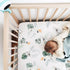 Set 2 Pack, GRSSDER Ultra Soft Jersey Knit Fitted Crib Sheets High Stretchy Breathable Material with Deep Pocket
