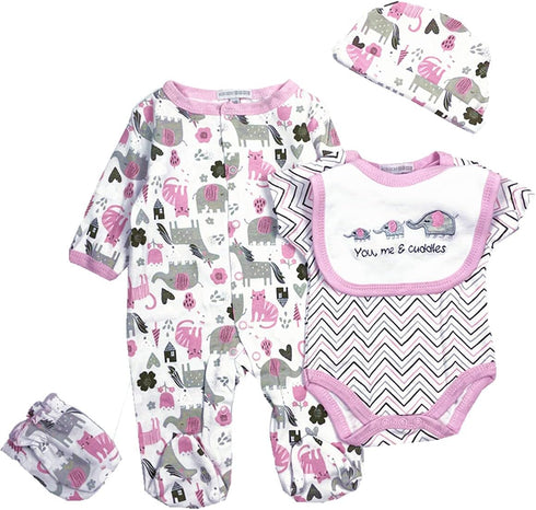 Reborn Baby Doll Girl Clothes 18-22 Inch Newborn Baby Doll Clothing Elephants