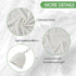 Set 35" 35"(White) iEvolve Cotton Knitted Baby Swaddle Blanket with Hat Headband Newborn Swaddle Wrap Receiving