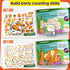30 4-8 Funcils Paint by Sticker & Number for Kids - Color by Sticker Paint Book | Travel, Airplane, Car Activities