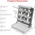 Countertop-Holds 12 Baby Bottle Drying Rack, Vertical Standing Bottle Drying Rack Holder-Space Saving Baby Bottle