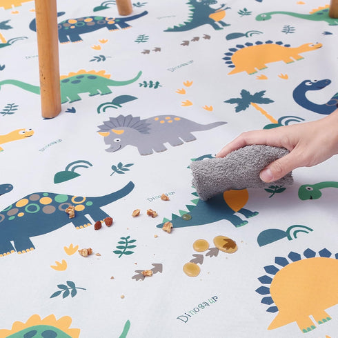 51" Splat Floor Mat for Under High Chair/Arts/Crafts by CLCROBD, Waterproof Anti-Slip Food Splash Spill Mess Mat