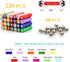 308Pcs Magnetic Building Sticks Blocks, Educational STEM Toys for Kids and Adults, 3D Construction Toy with Storage Bag