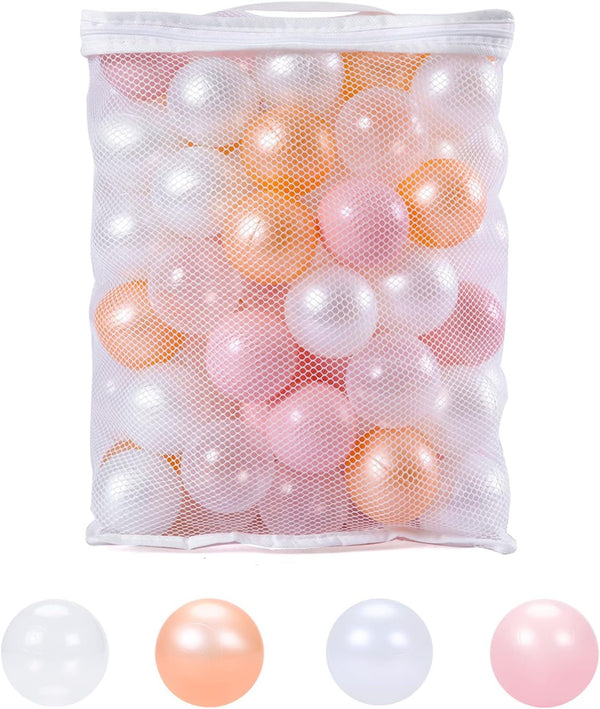 TRENDPLAY Pit Ball for Baby Toddlers, Fun Toys for Ball Pit Pool Playpen, Indoor Outdoor Play with Storage Bag (Pack of