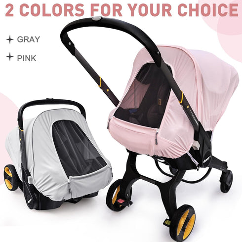 Summer Spring/Summer/Autumn Baby Car Seat Cover Compatible with Doona Car Seat and Stroller,Breathable Sunproof Car