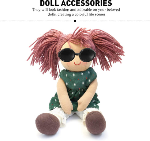 Toyvian 60PCS Miniature Doll Sunglasses, Plastic Glasses Decor for DIY Accessories and Dressing Supplies