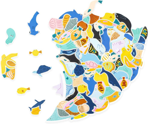 Laurence King 300 Piece Cluster Puzzle - 299 Fish (and a Diver)