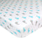 American Baby Company Fitted Crib Sheet, 28" x 52", Soft Breathable 100% Cotton Jersey Sheet, Aqua Whales for Crib and