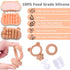 Set, JEXFUN Silicone Baby Fruit Food Feeder Pacifier & Freezer Tray Breastmilk Popsicle Mold for Teething, Silicone