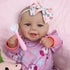 18 inch 3+ SCOM Baby Doll Girl, Realistic Soft Body Baby Doll Real Life Cute Baby with Accessories for Year Old Gifts