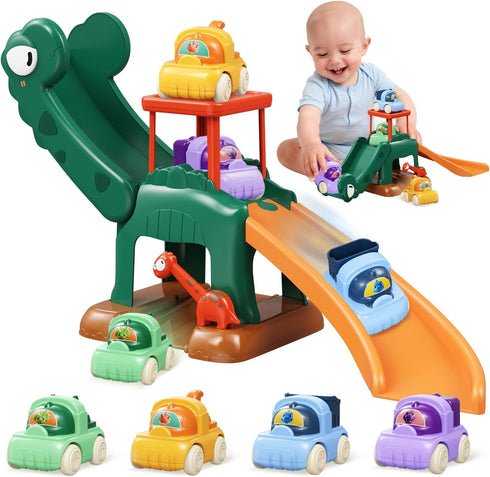 CRATIVWOOD Toddler Toys for 1 2 Year Old Boys Educational Dinosaur Slide Toys