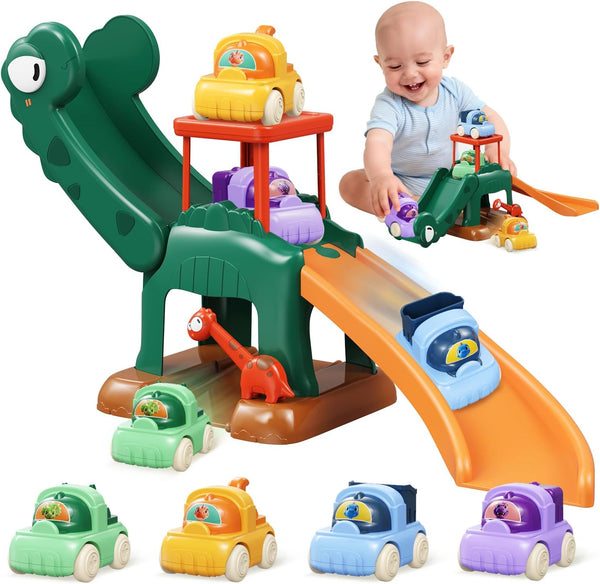 CRATIVWOOD Toddler Toys for 1 2 Year Old Boys Educational Dinosaur Slide Toys