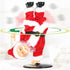 SdeNow Singing Dancing Inverted Rotating Santa Claus Christmas Animatronics Musical Breakdancing Santa