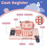 Count 3 4 5 6 7 8 Pretend Play Calculator Cash Register Toy with Sound,Microphone,Scanner,Credit Card and Conve Belt