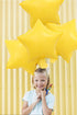 ZHENGYE 10 Pcs Yellow Star-Shaped Foil Balloons, 18 Inch Happy Birthday Party Decoration