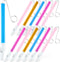 Lenwen 12 Pcs Slide Whistle Instrument Slide Toy Plastic Musical Whistle for