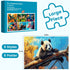 WSCXSC 6 Pack 24 Hummingbird Large Piece Puzzle for Seniors Paper Dementia Puzzles for Elderly Adults Easy Puzzle