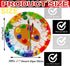 50 Pcs Art Paint Paper Plates, 7" Art Painting Dessert Plates for Painting Theme Baby Shower Birthday Party Supplies