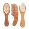 Kisangel Hairbrush and Styling Comb Set with Soft Wool Bristles, Newborn and