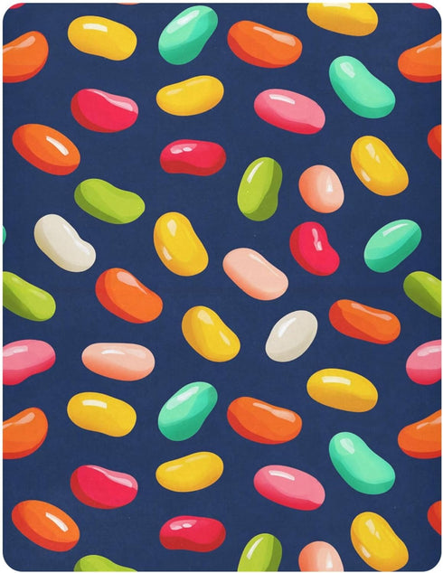 Pigsaly 27x39 Inch Crib Sheets Colorful Jelly Beans Baby Sheet for Standard Crib Mattress Boys Girls Toddler Bed Sheets