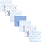 Luvable Friends Unisex Baby Cotton Flannel Receiving Blankets, Blue Dots 7-Pack, One Size by Luvable Friends